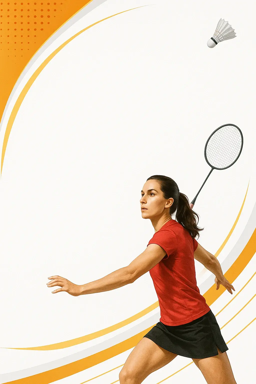 Badmintonový diplom - Hráčka v akci