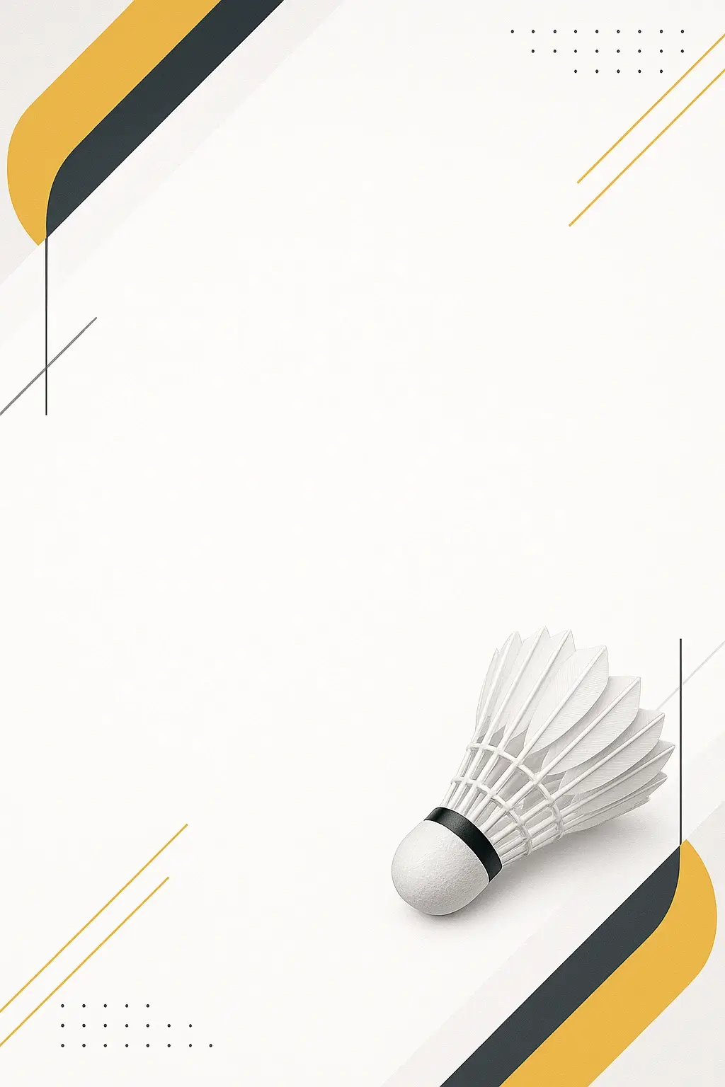 Badmintonový diplom - Žlutý